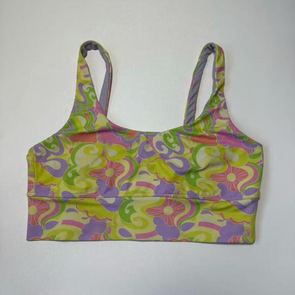 Beach Riot Psychedelic Sunshine Leah Crop Top - Picture 1 of 8